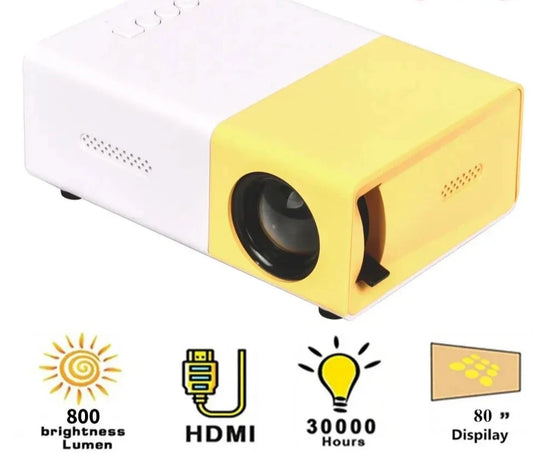 Mini proyector portátil Led  320x240P HDMI-compatible USB