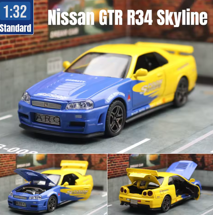 Nissan Skyline GTR R34 JDM 1/32