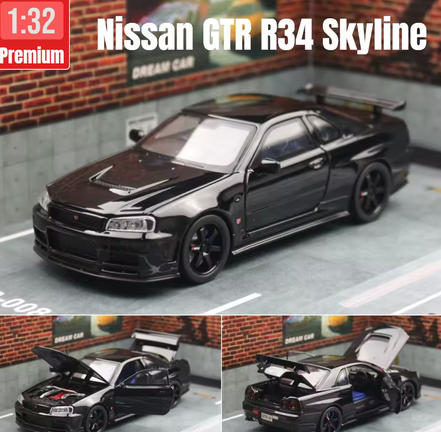 Nissan Skyline GTR R34 JDM 1/32