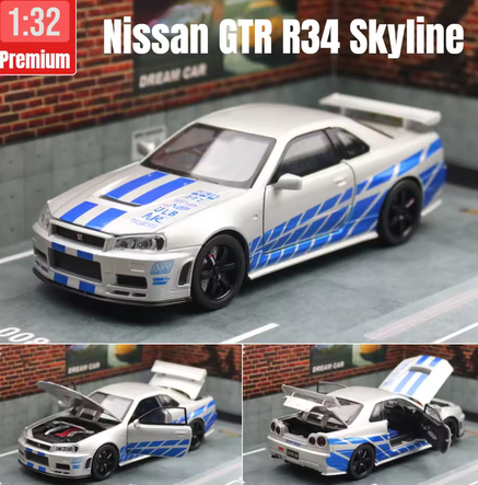 Nissan Skyline GTR R34 JDM 1/32