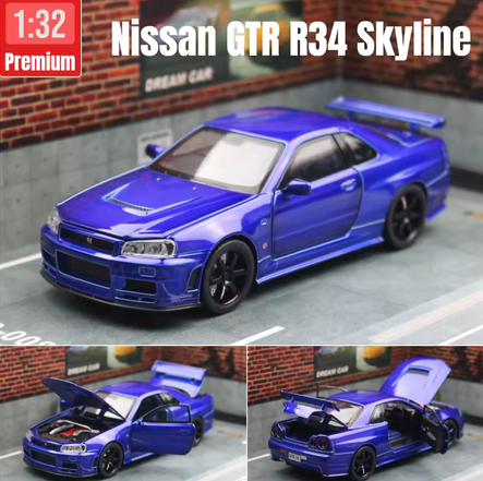Nissan Skyline GTR R34 JDM 1/32