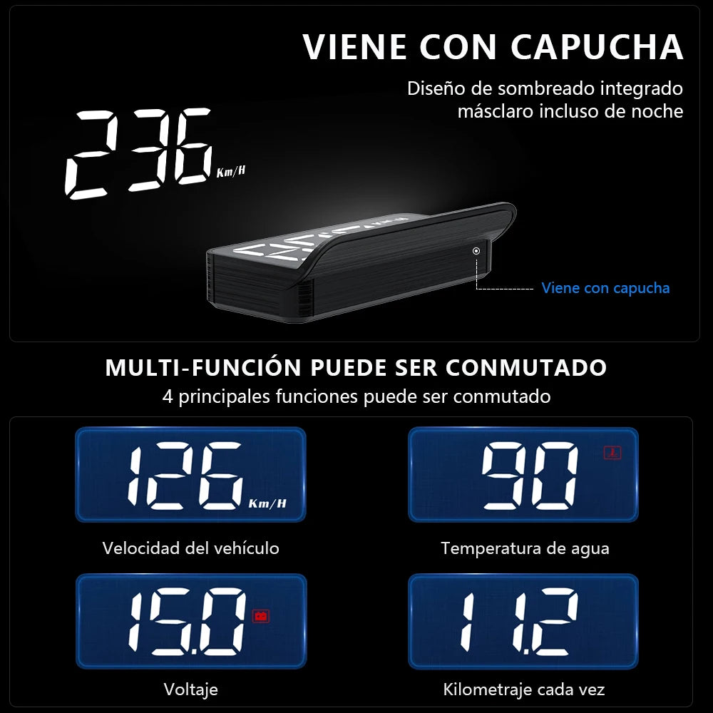 Velocímetro electrónico para coche multifuncion